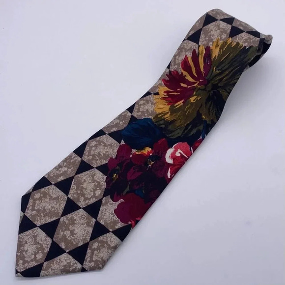 J.S. Edwards Floral Neck Tie 💐👔 - Picture 1 of 3
